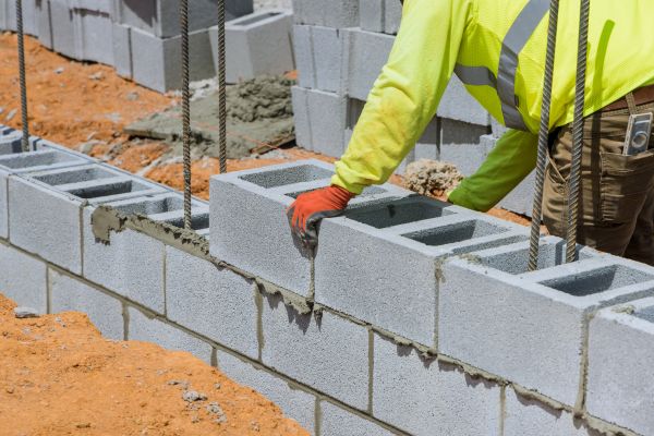 Concrete Blocks Installation in Daphne
