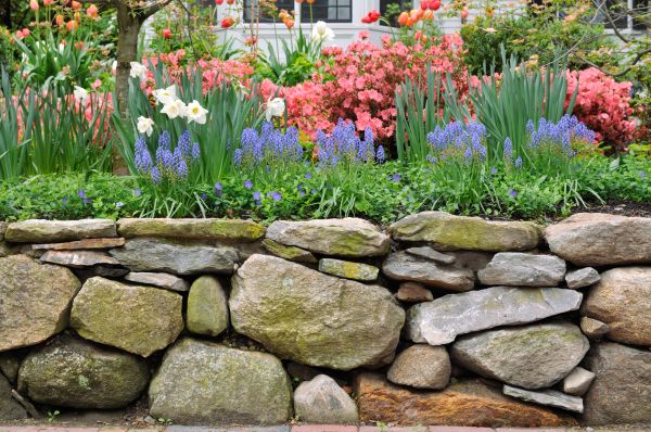Stone Wall Hardscaping in Daphne