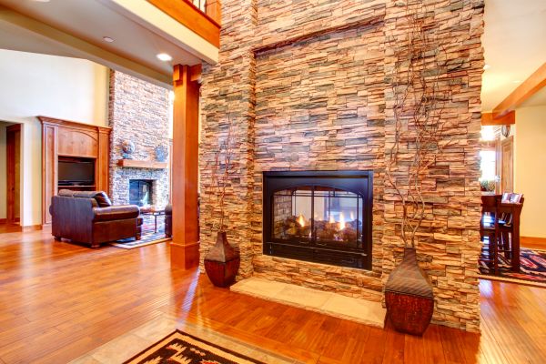 Stone Hearth Installation in Daphne
